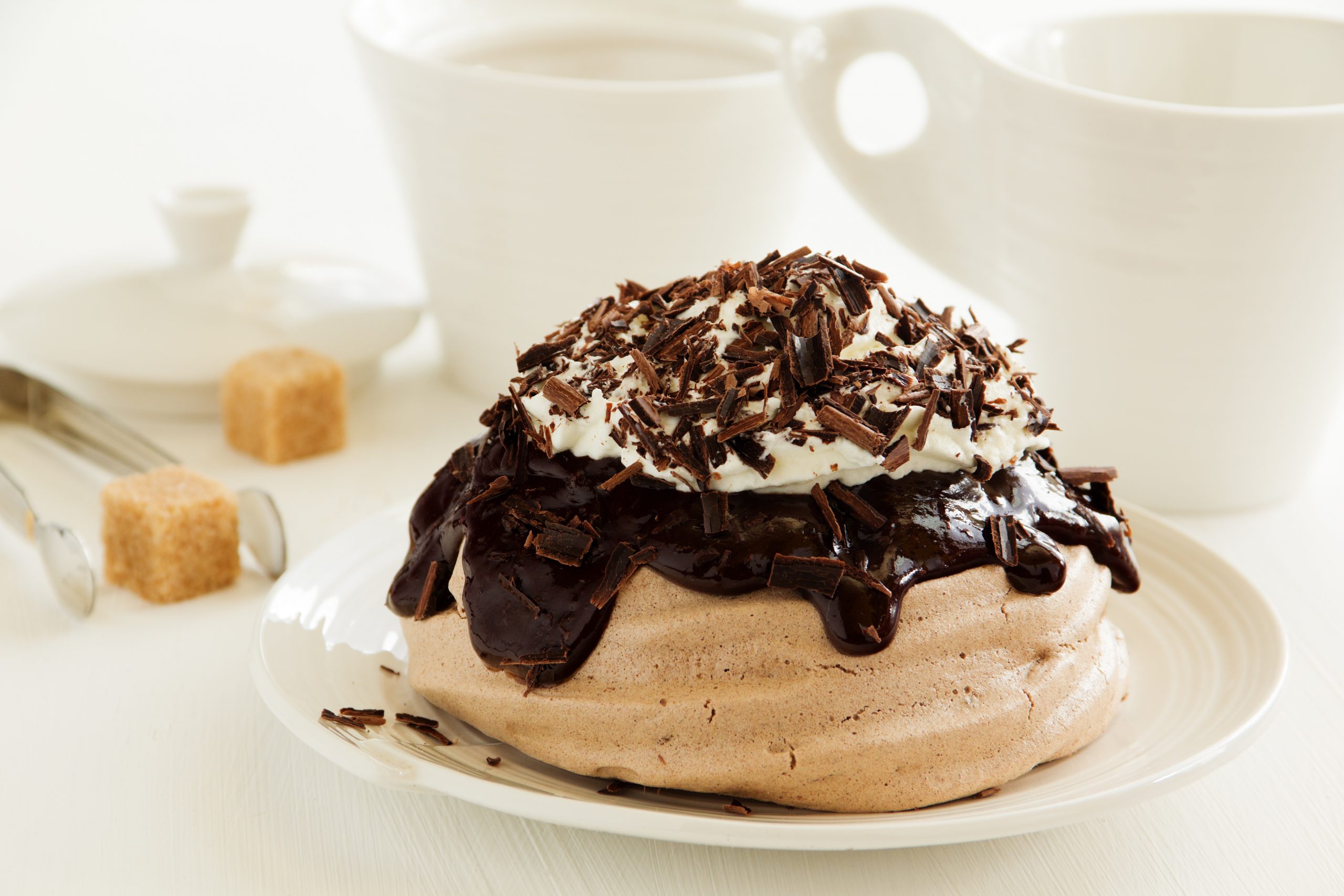 Čokoládová Pavlova torta