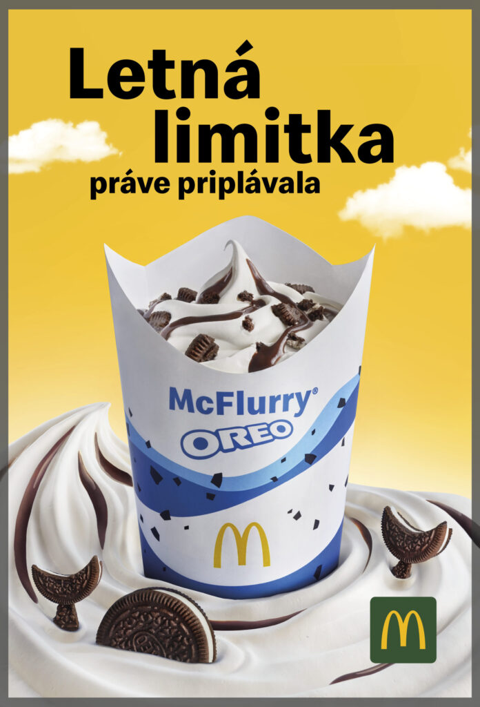 Limitovaná edícia McFlurry Oreo. Foto: McDonald's